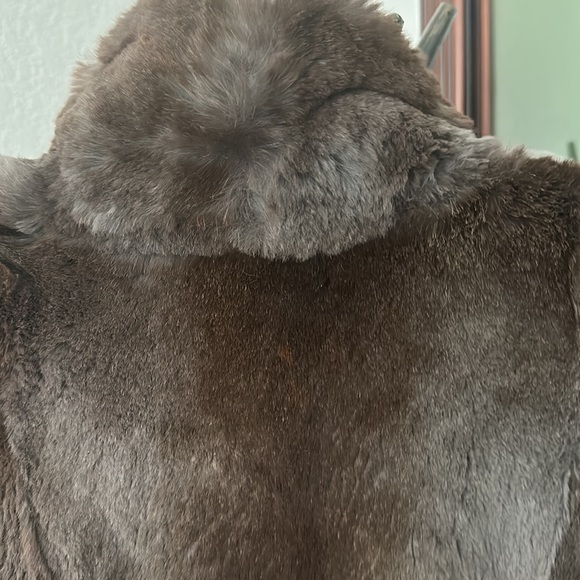 Carole Little Vintage Dyed Sheared Rabbit Jacket Size M - Picture 12 of 14